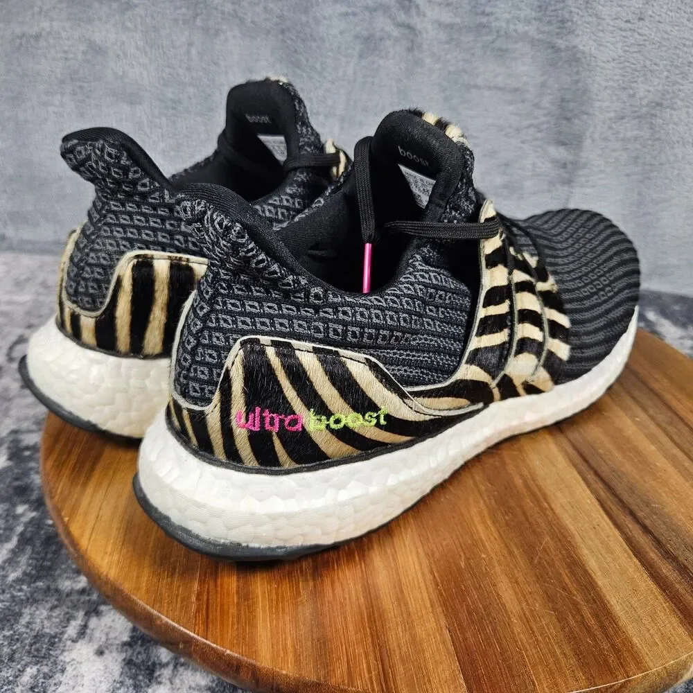 Adidas UltraBoost DNA Animal Pack Zebra Black Men’s Size 10 Running Shoes FZ2730
